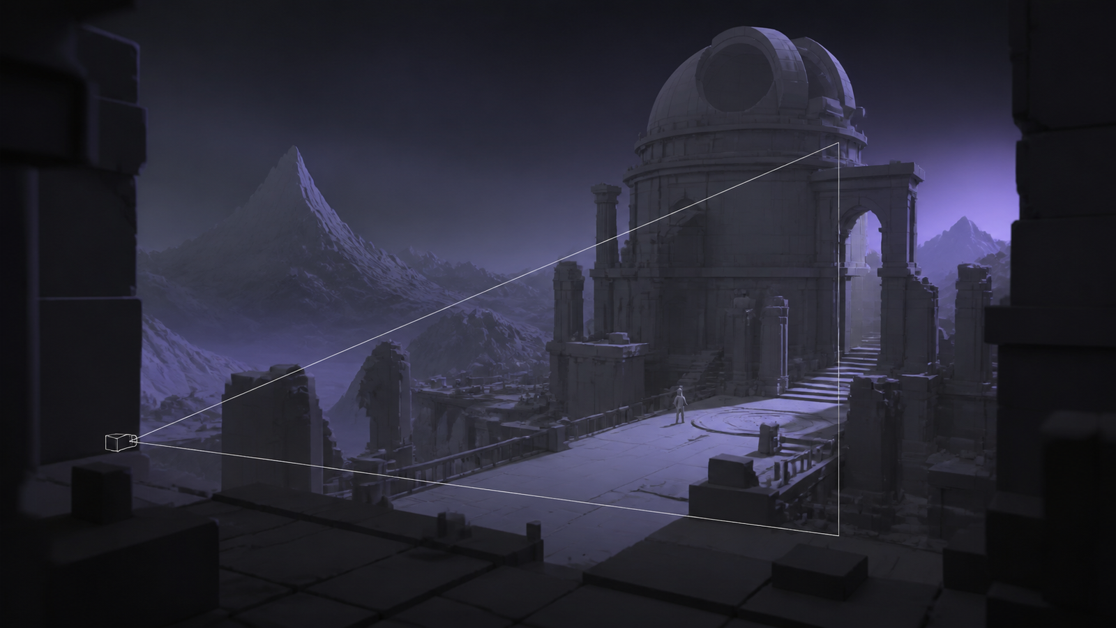 Phase 2: Cinematic scene layout and camera framing