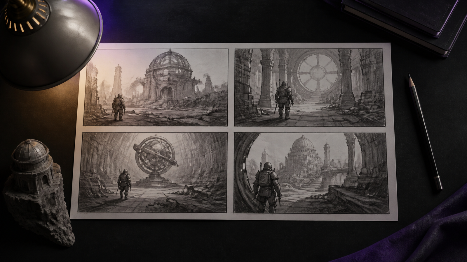 Phase 1: Cinematic storyboard sequence