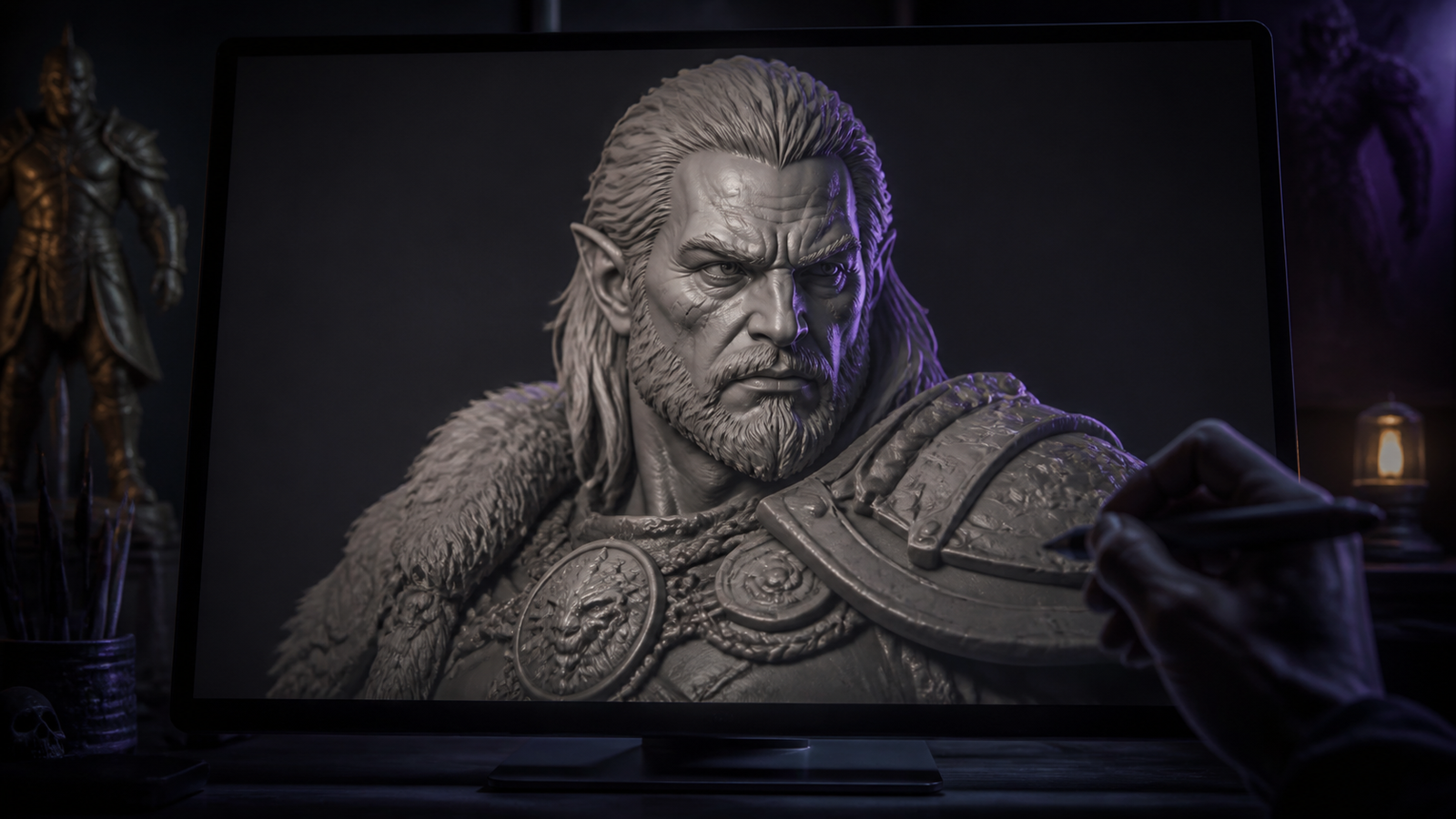 Phase 1: High-poly fantasy character sculpt