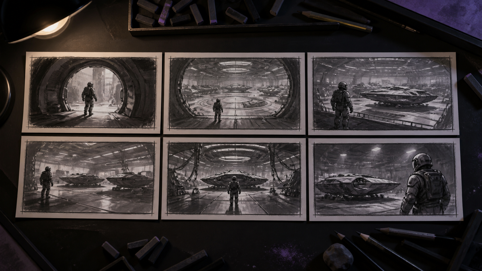 Phase 1: Previsualization storyboard sequence